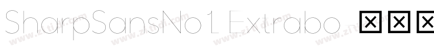 SharpSansNo1 Extrabo字体转换